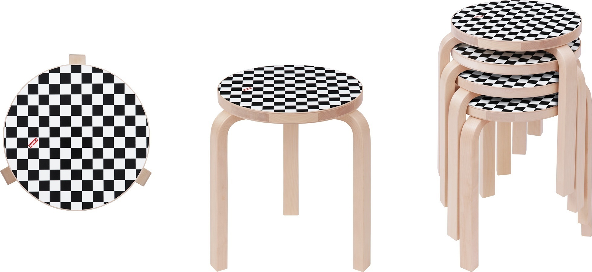 Supreme®/Artek® Aalto Stool 60